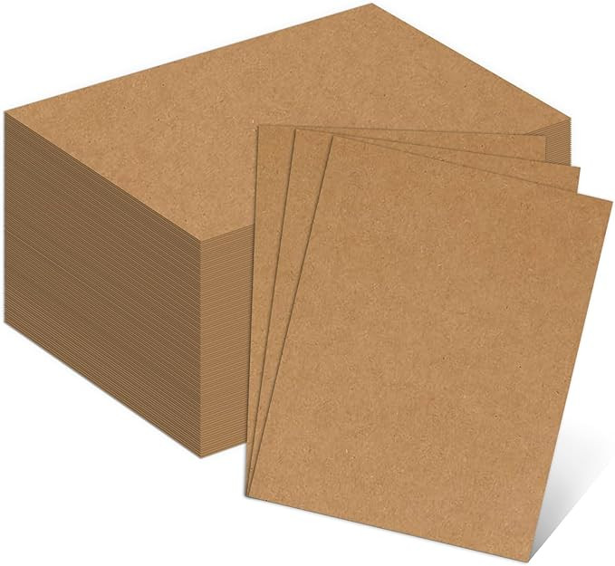 Heavy Weight 110lb Cardstock Brown Printer Paper, Goefun 100 Sheets Brown Cardstock 8.5 x 11 300 ... | Amazon (US)