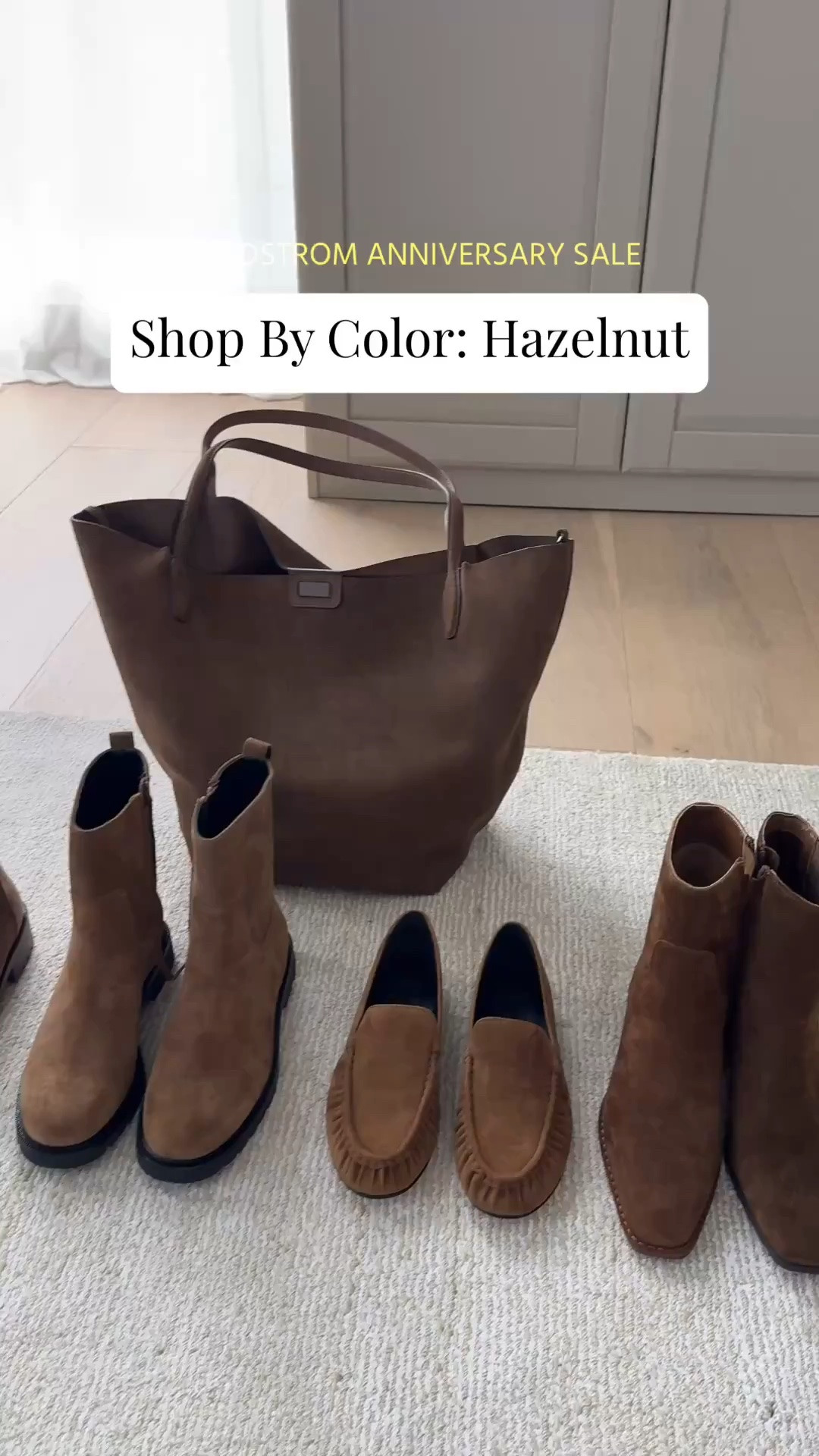 Nordstrom Anniversary Sale
Shop by color: hazelnut. 

Aquatalia boots 6
Vince lug sole boots 5.5
Vince loafers 5
Steve Madden Define boots 5.5

#LTKSaleAlert #LTKPetite