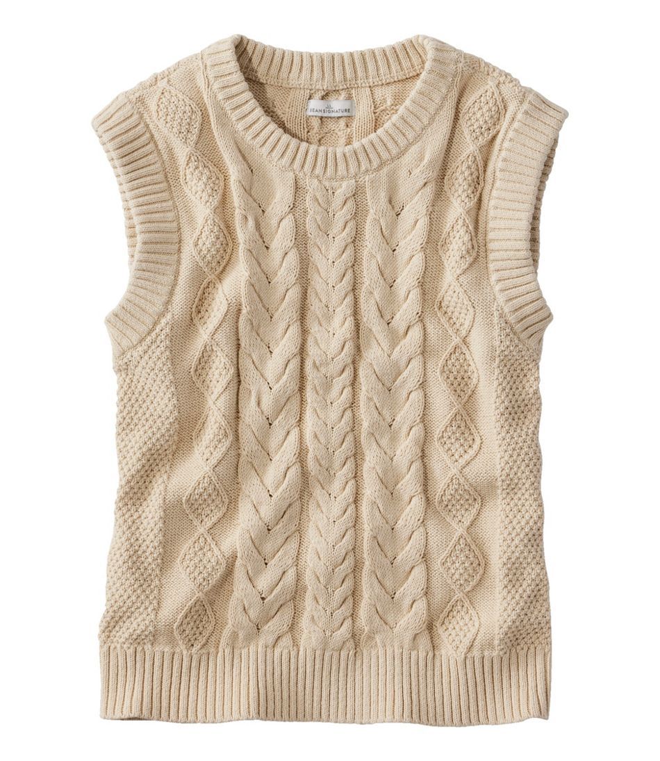 Women's Signature Classic Fisherman Sweater Vest | L.L. Bean