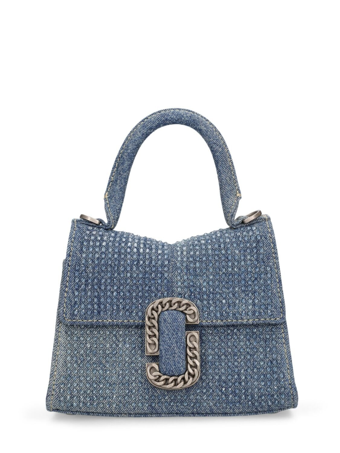 The Mini Denim Top Handle Bag | Luisaviaroma