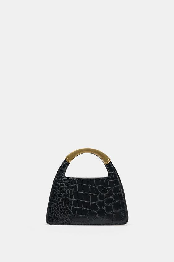 CITY BAG WITH METAL HANDLE | Zara US