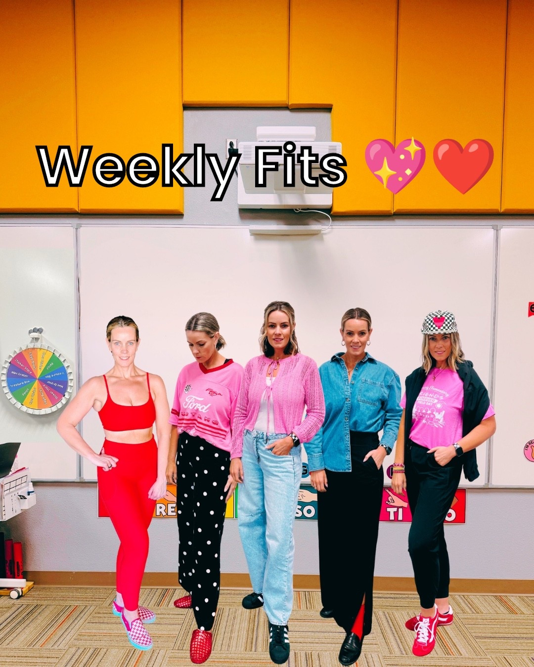 weekly fits ❤️💖✨  

a little sporty, a little feminine, lots of denim, pops of pink/red, and the same favorite pieces on repeat 🎀 

linking all the outfit details + accessories over on my LTK

#LTKootd #LTKOver40 #LTKSaleAlert