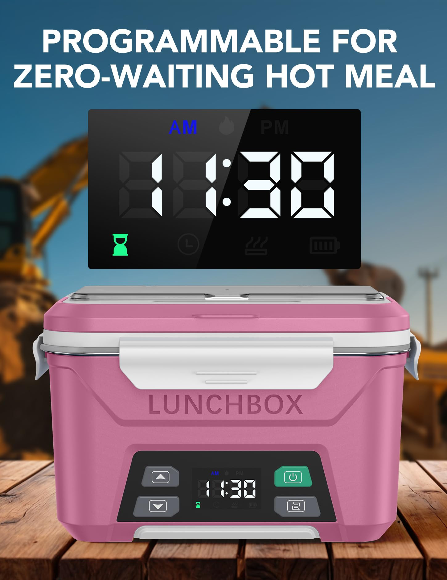 EAST OAK Cordless Electric Lunch Box for Adults, Heated Lunch Box Battery Powered with Automatic ... | Amazon (US)