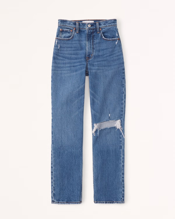Ultra High Rise 90s Straight Jean | Abercrombie & Fitch (US)