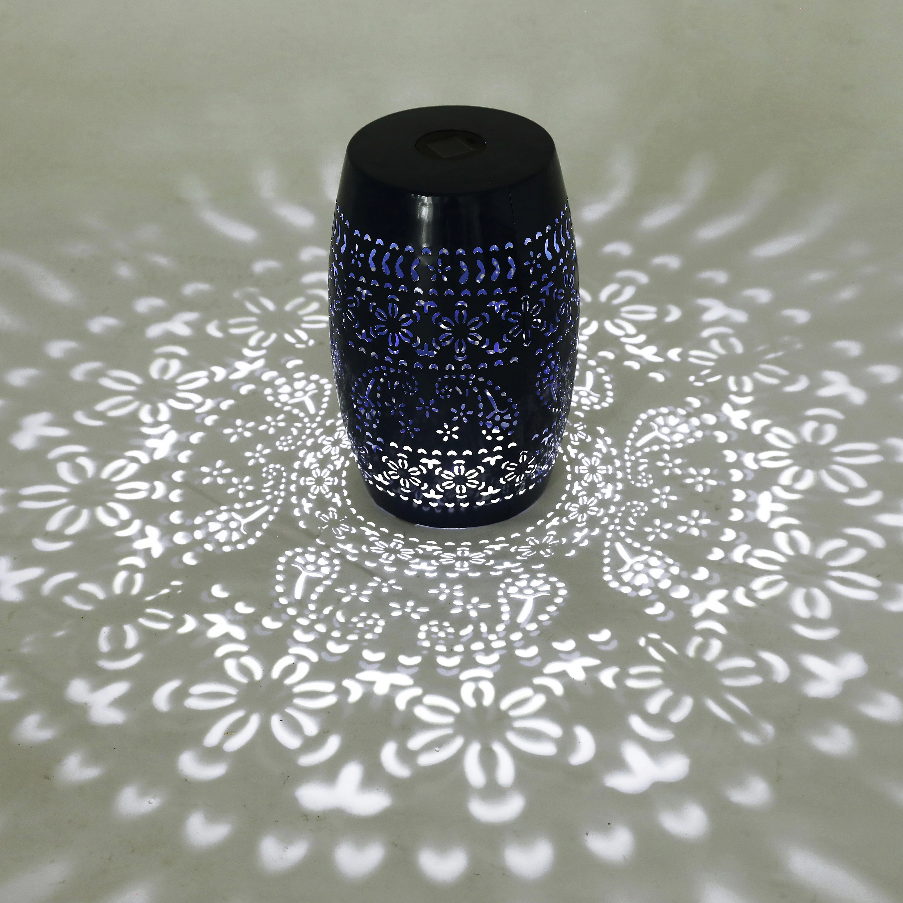 Blisstyle Solar Side Table Dark Blue Color Outdoor Patio Table one_size | PT333 | Lowe's