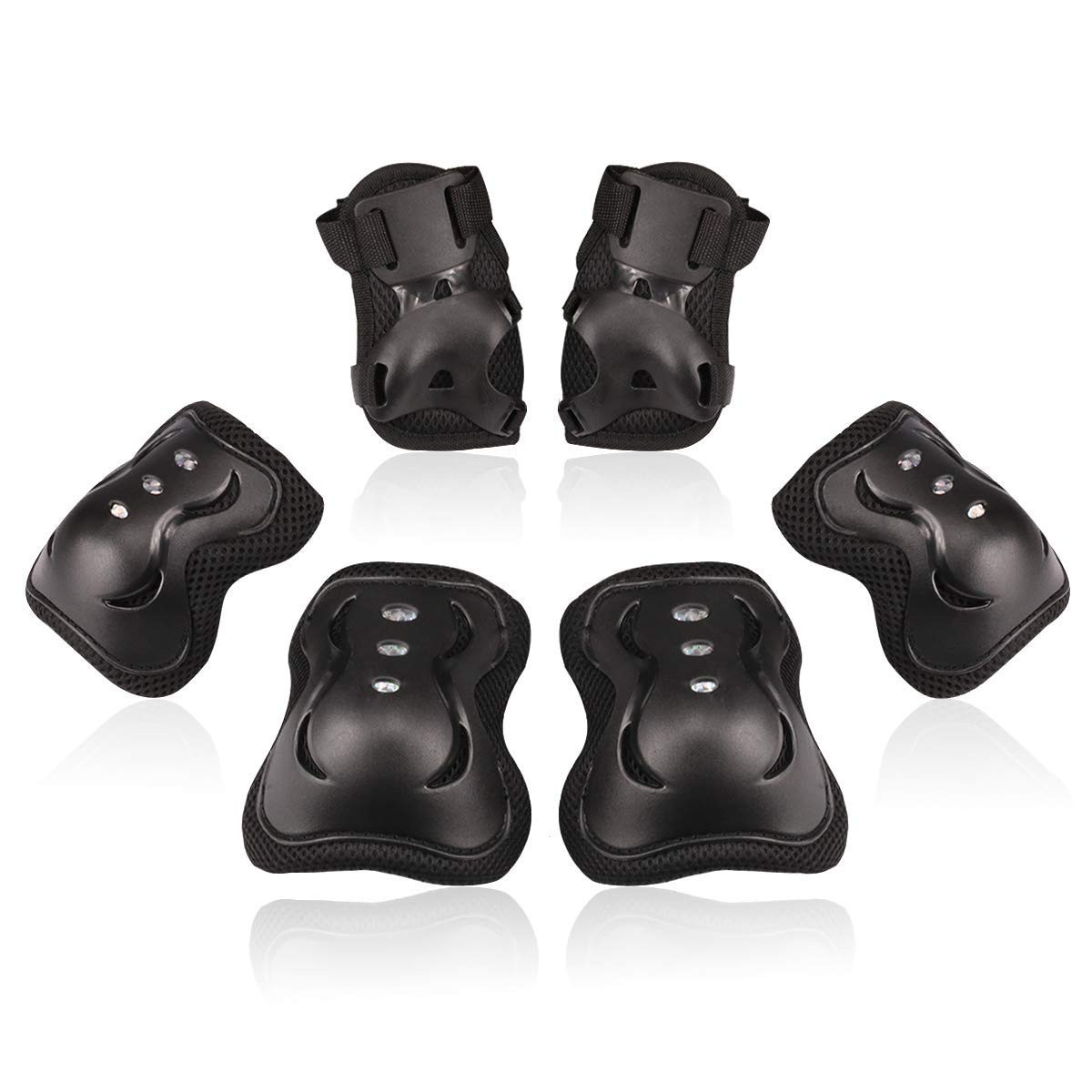 BOSONER Kids/Youth Knee Pad Elbow Pads Guards Protective Gear Set for Roller Skates Cycling BMX B... | Amazon (US)