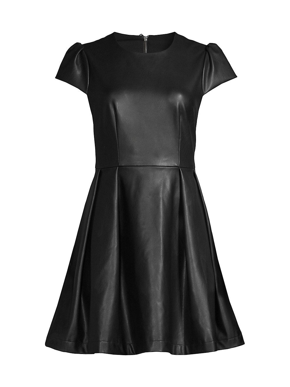 Rachel Parcell Faux Leather A-Line Dress | Saks Fifth Avenue