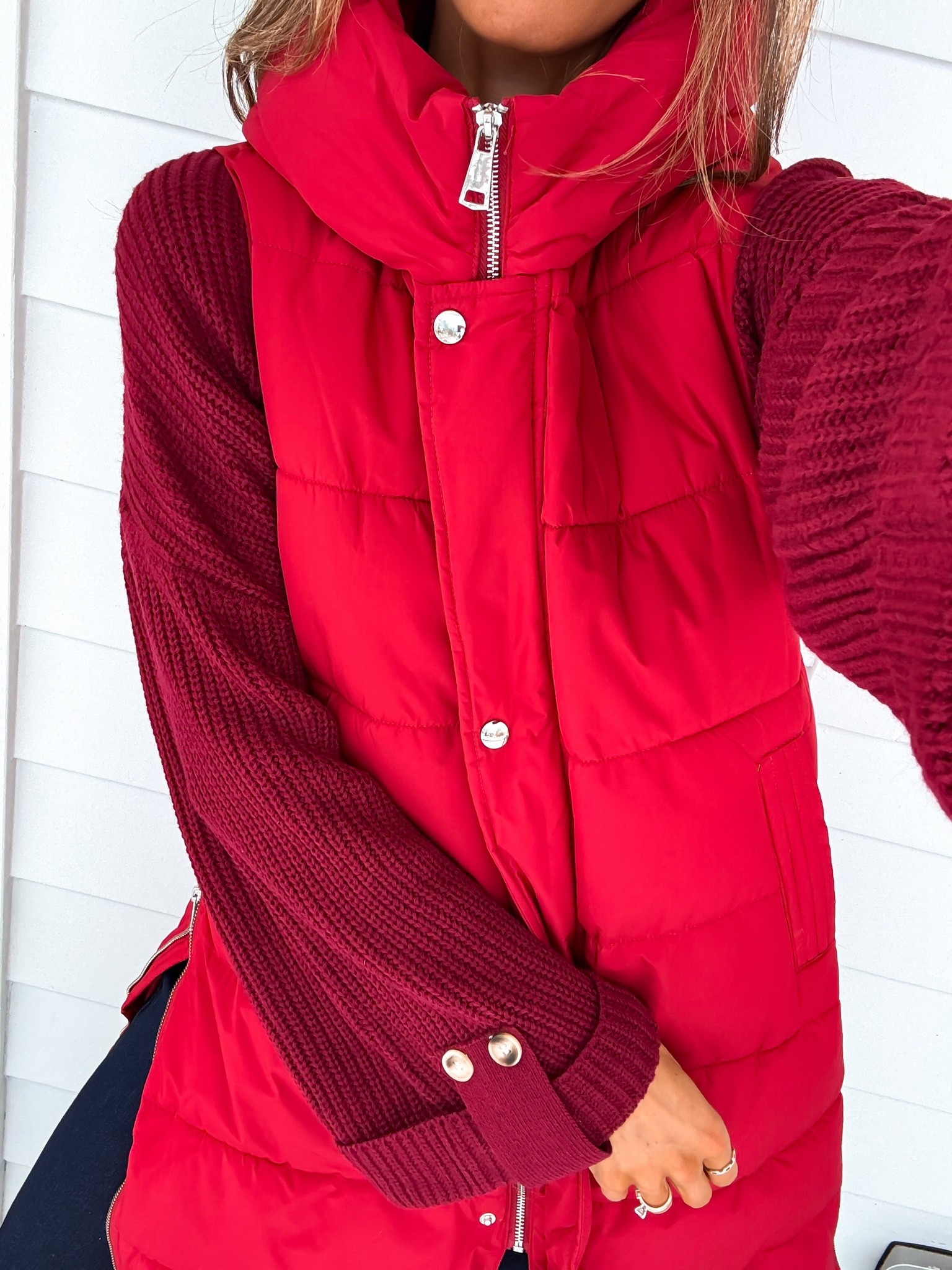 Wearing a small in everything. Jeans fit true to size - I’m wearing a size 25 

#LTKSeasonal #LTKFindsUnder50 #LTKootd