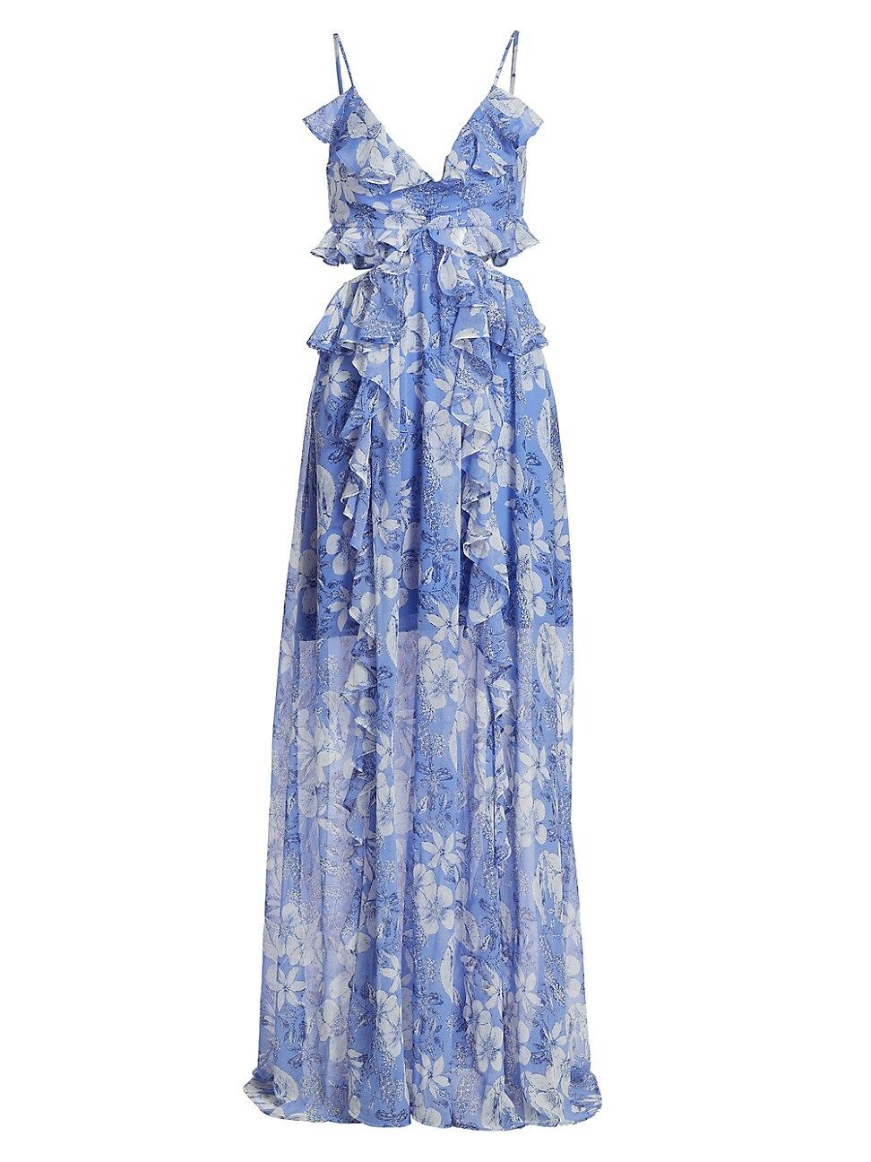 Women's Palace Floral-Printed Maxi Dress - Blue White Floral - Size XL - Blue White Floral - Size XL | Saks Fifth Avenue