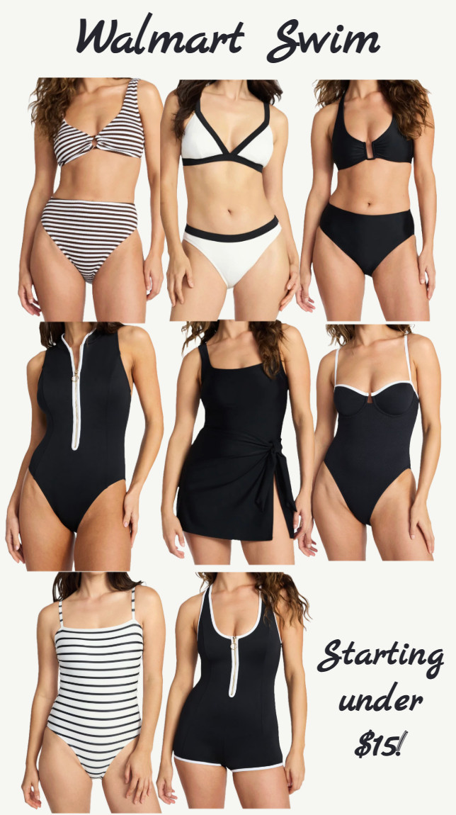 New walmart swimsuits!
...............
Black and white swimsuit black and white bikini strapless bikini polka dot bikini rosette swimsuit rosette bikini revolve swimsuit revolve bikini Anthropologie dupe revolve dupe revolve suit high cut bikini cheeky bikini under $25 swimsuit under $25 swimsuit under $50 white bikini  black swimsuit black bikini cute bikini pool day beach day Walmart swimsuit Walmart finds zip up Swimsuit one piece swimsuit swim dress swim skirt swimsuit with piping mom swimsuit modest swimsuit swim shorts swim romper vacation look resort wear l space swim dupe l space dupe plus size swimsuit plus size one piece spring break outfit spring break look 

#LTKmomlife #LTKTravel #LTKSaleAlert