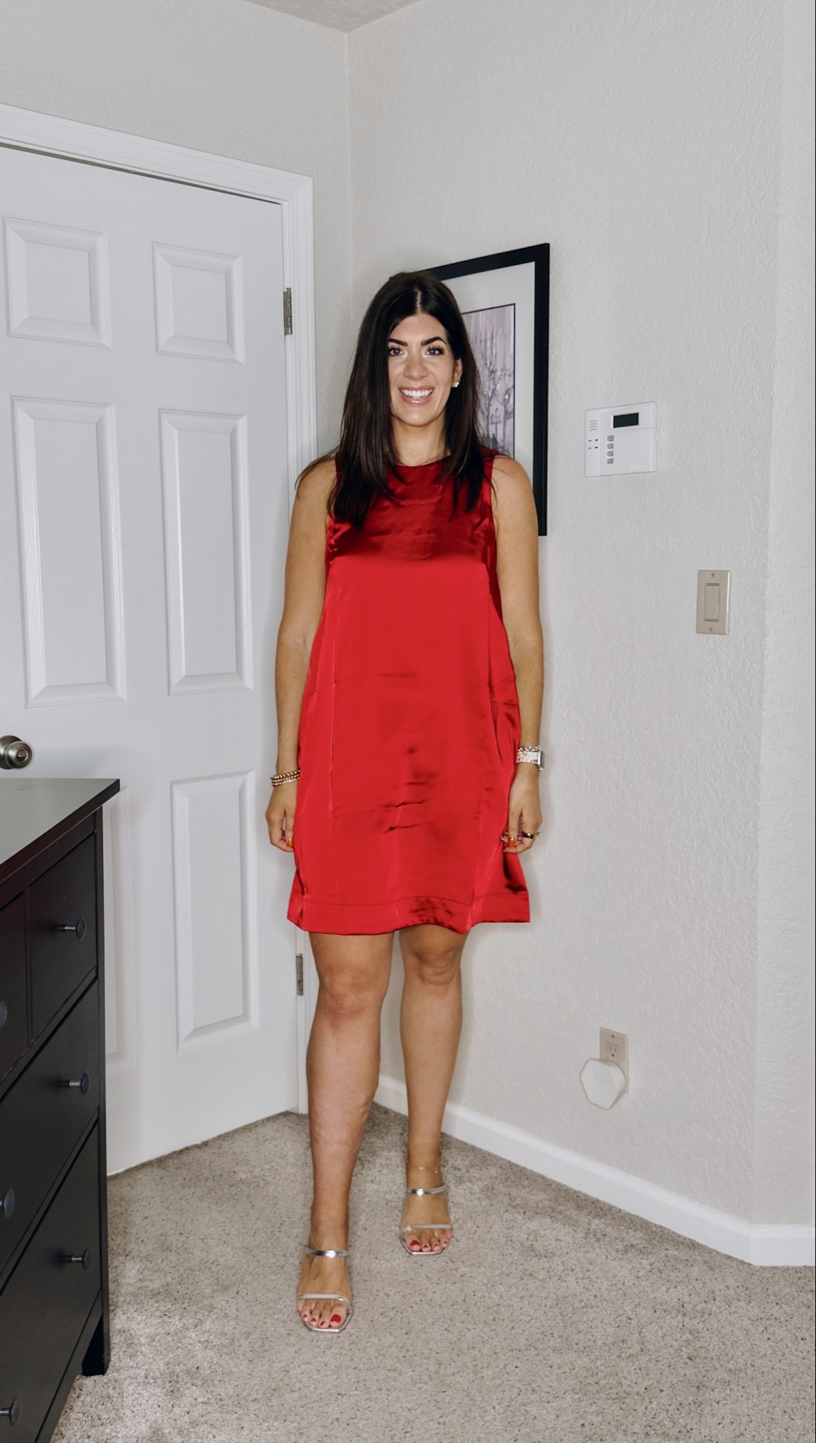 50% off old navy try on!
In a medium tall in the red satin bow back dresss (need a medium) 

#LTKSaleAlert #LTKHoliday #LTKMidsize