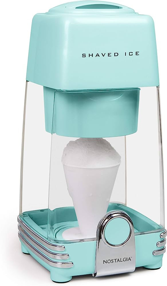 Nostalgia Retro Electric Table-Top Snow Cone Maker, Vintage Shaved Ice Machine Includes 1 Reusabl... | Amazon (US)