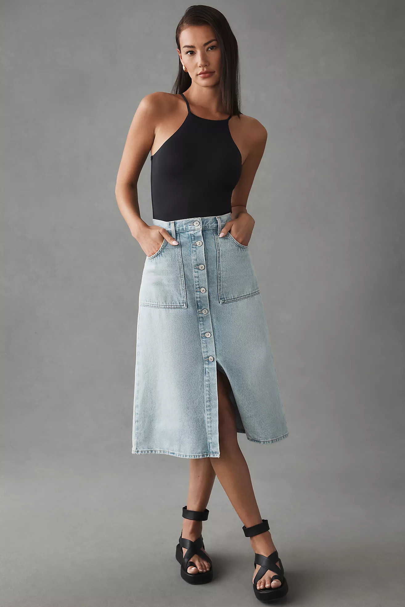 Citizens of Humanity Anouk Midi Skirt | Anthropologie (US)