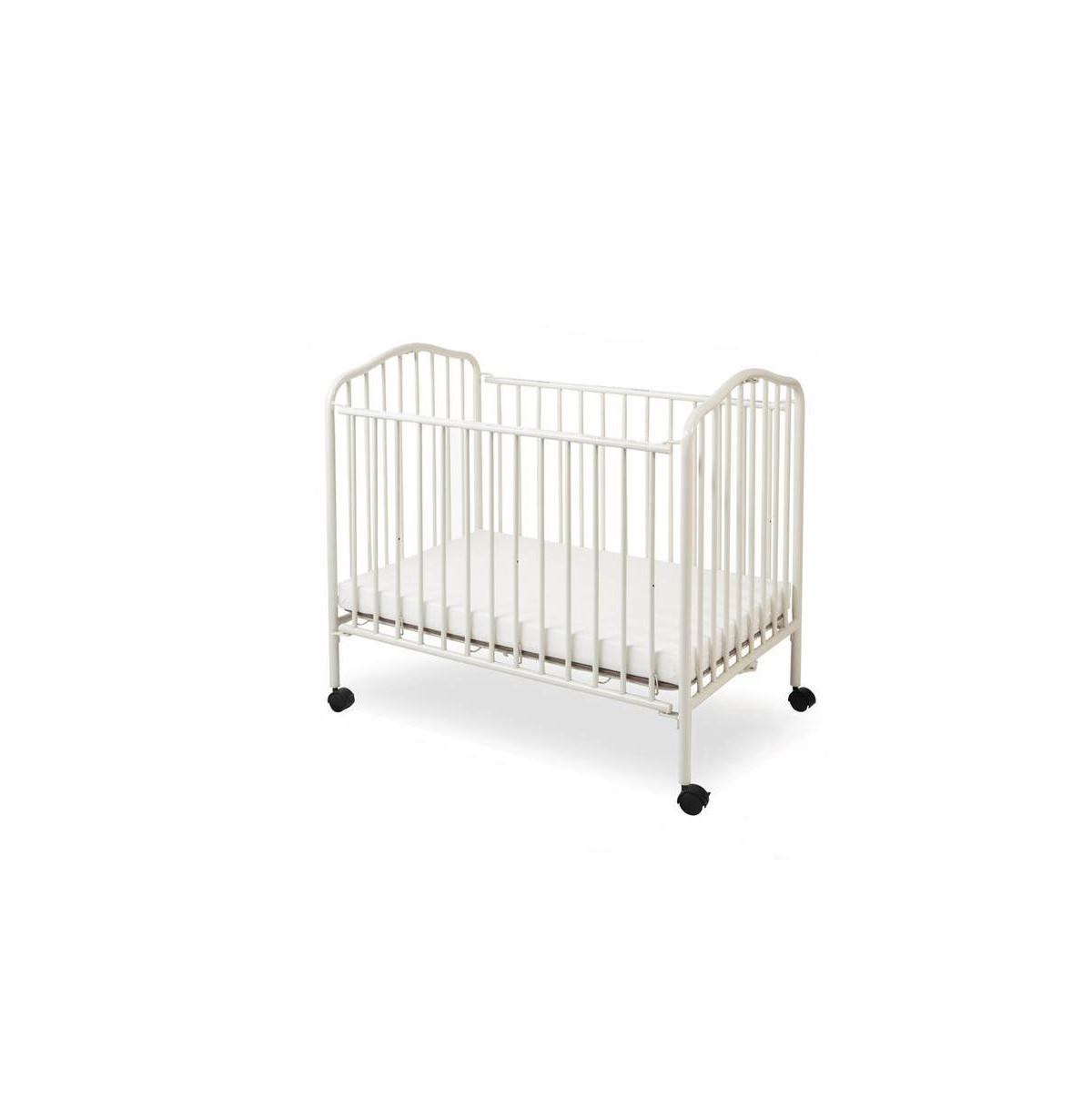 La Baby Mini/Portable/Compact Folding Crib, White - White | Macy's