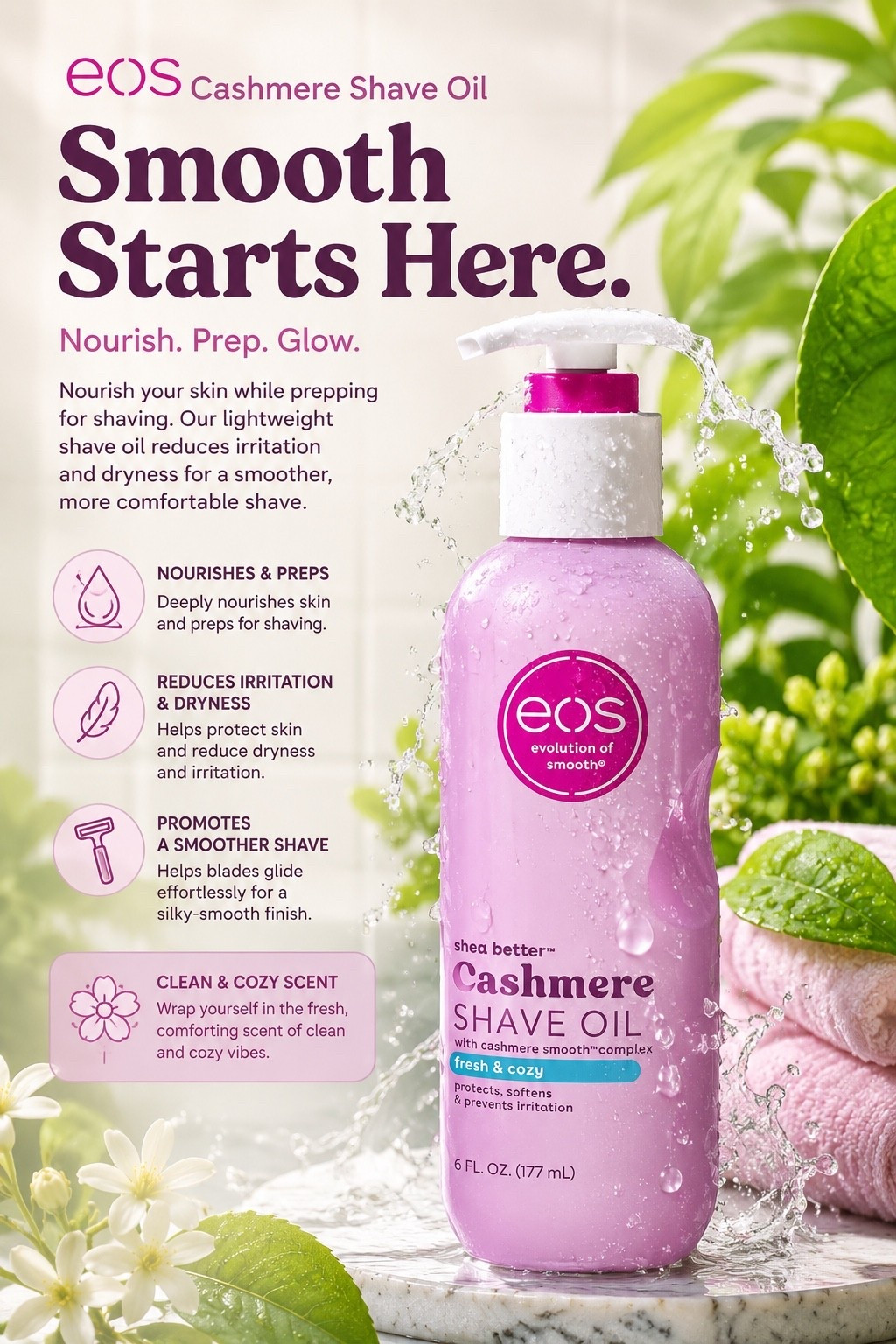 If you want a smooth shave, you need to have this in your shower. 🚿

This shave oil makes your razor glide over your skin like BUTTA. 🧈

Irritation? Reduced. ❌
Bumps? Elsewhere minding their own business. 🫣
Dryness? Quenched. 💦

And the scent? Clean. Cozy. Fresh. 👃

You’ll never go back to basic shaving prep again after you use this. It’s affordable luxury in a bottle, and it will become a MUST for your shower routine. 💜

#LTKselfcare #LTKBeauty