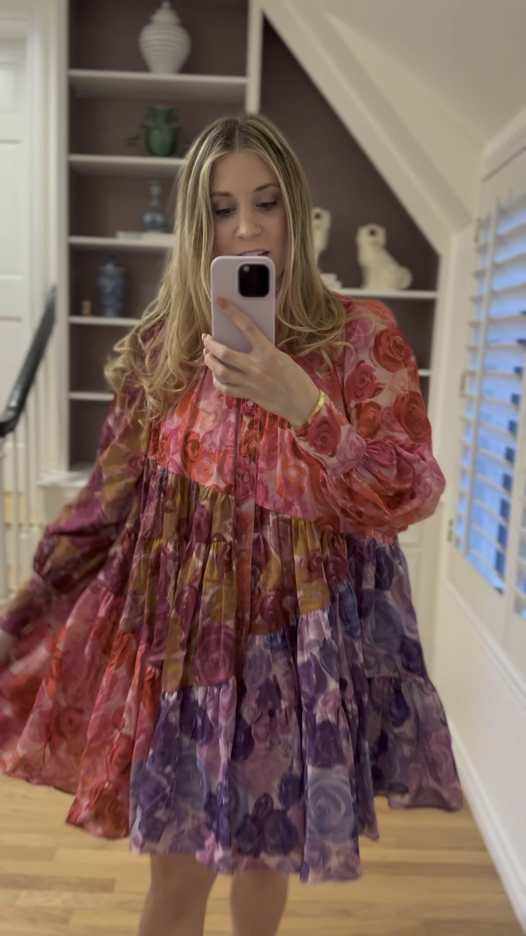 I love this fun floral dress! I may return because it is a little short for my liking and I keep growing with the bump but I think it is just so cute and fun! I think this is such a fun spring dress and would also be cute for Easter! 

#LTKbump