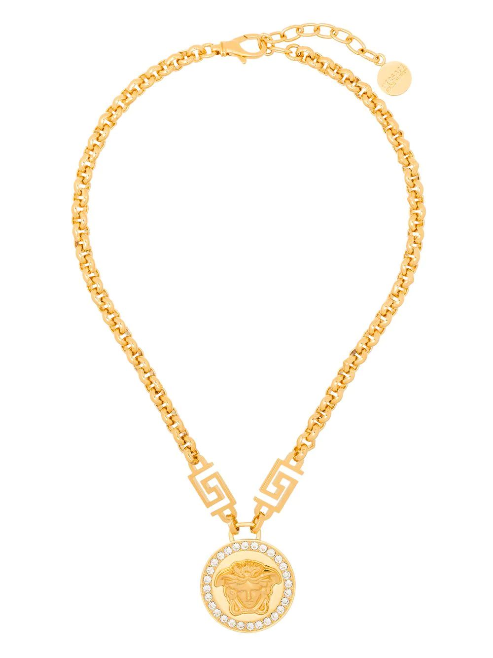 Icon Medusa crystal-embellished necklace | Farfetch Global