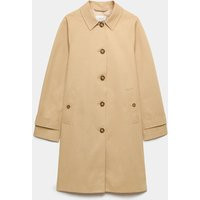M&S Pure Cotton Car Coat Light Caramel | Marks & Spencer (UK)