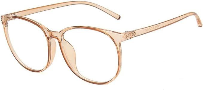 Shiratori New retro Blue Light Blocking Glasses Round Nerd Eyeglasses Frame Anti Blue Ray Compute... | Amazon (US)