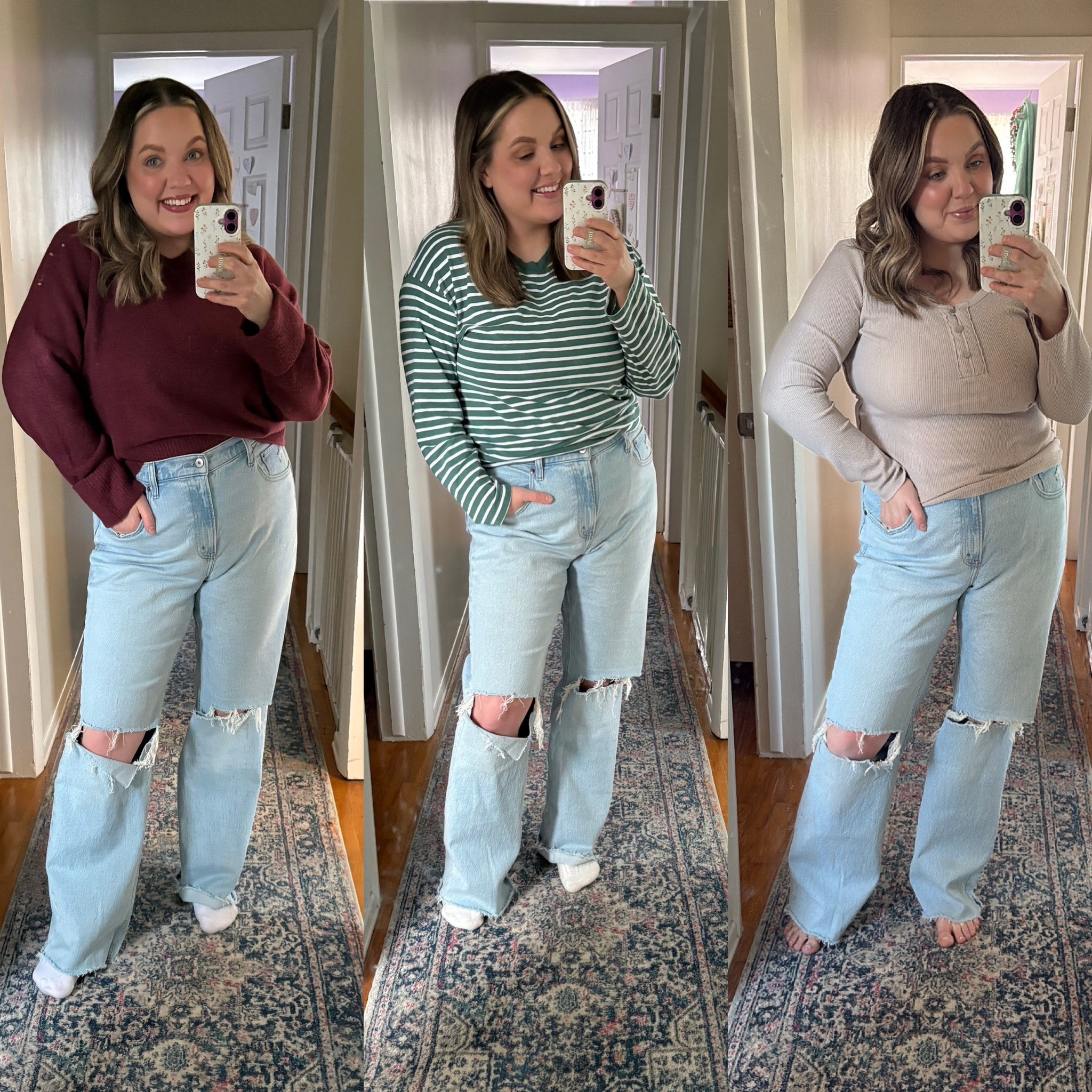 The high rise 90s relaxed jeans in this wash are a new closet staple. 
I’m wearing them in a 32 regular 

Casual outfit // everyday outfit // spring outfit // denim // Abercrombie 





#LTKSaleAlert #LTKootd #LTKSeasonal