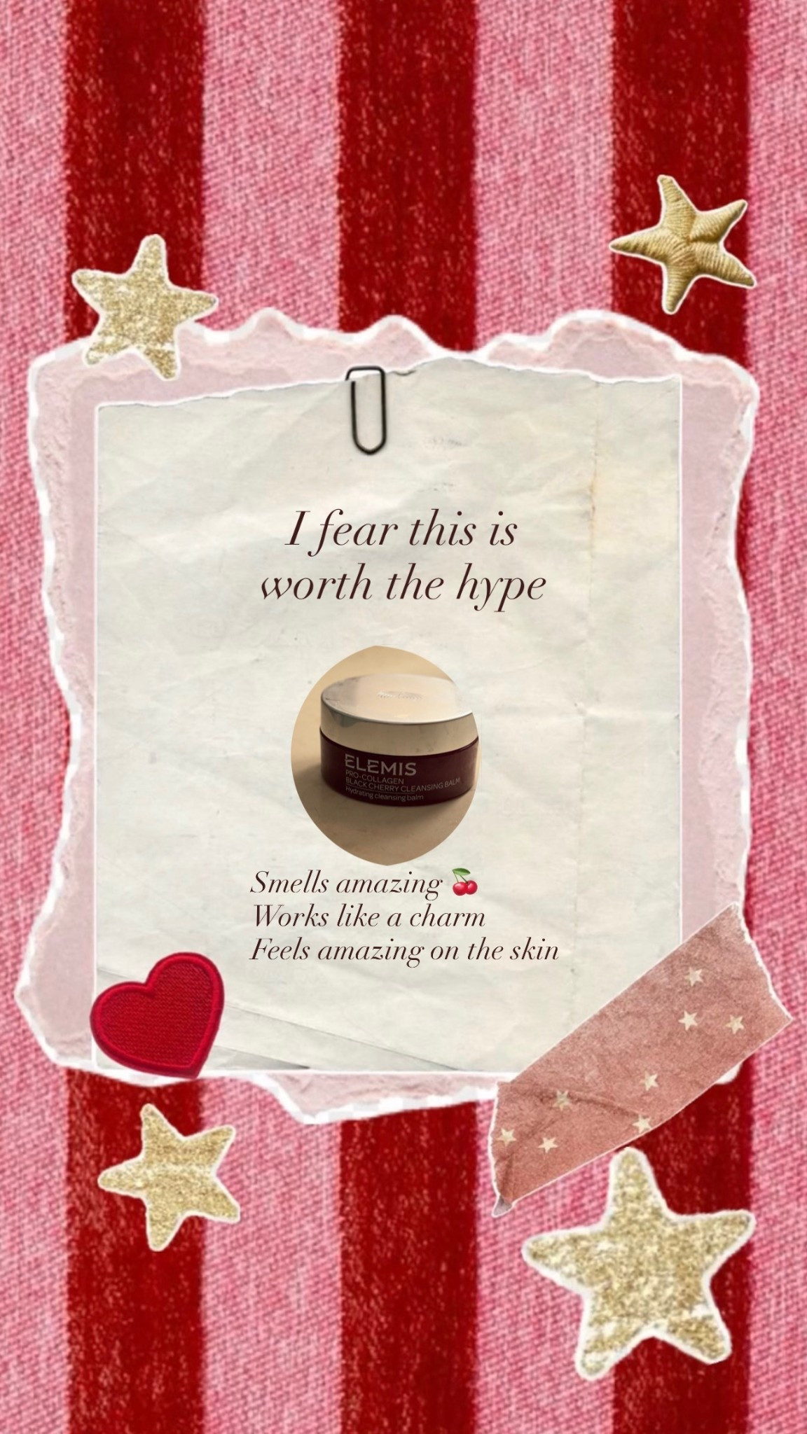 Okay I need you to understand 
this cleansing balm changed my nighttime routine. The Elemis Black Cherry Balm smells SO good, feels luxurious on the skin, and actually works. If you’ve been on the fence, consider this your sign. 🍒 bought mine at @ulta 

#LTKgrwm #LTKselfcare #LTKmorningroutine