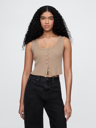 Cropped Rib Top | Gap (US)