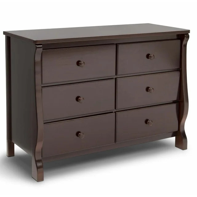 Delta Children Universal 6 Drawer Dresser with Interlocking Drawers - Greenguard Gold Certified, ... | Walmart (US)