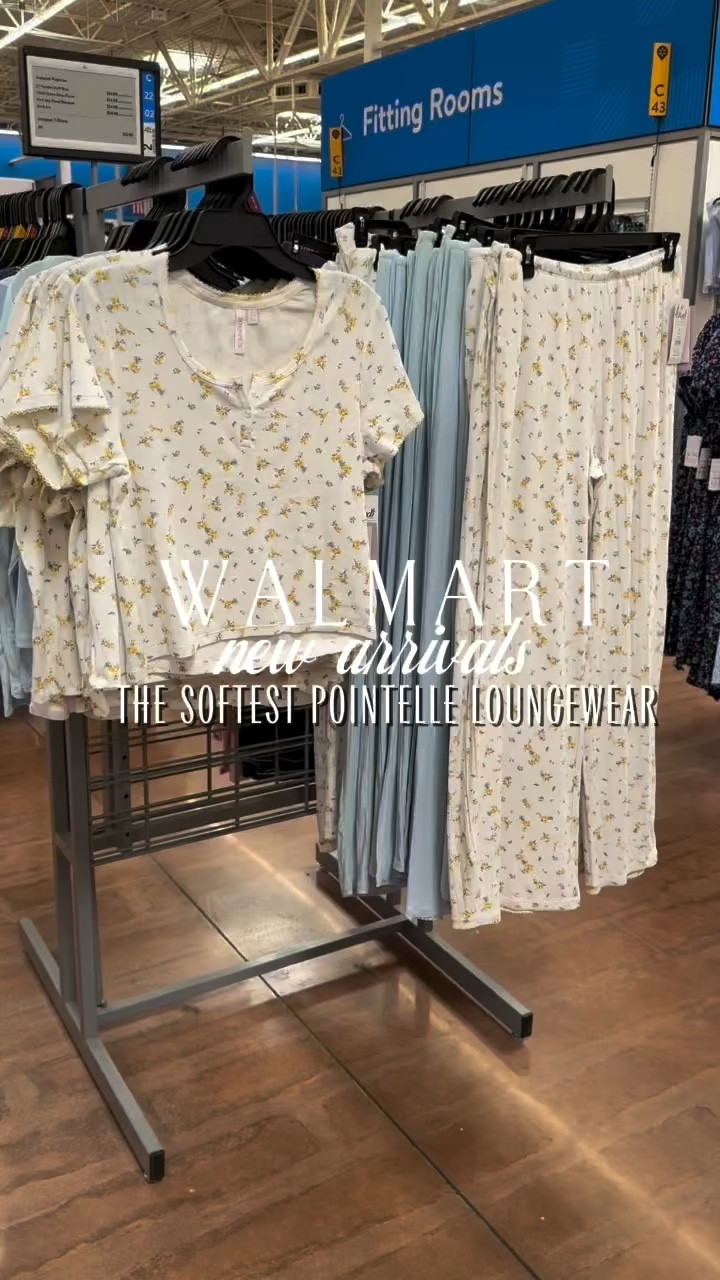 new pointelle loungewear! So soft! Drop “LOUNGE” below for a direct l i n k to it all! 🩵

#walmart #walmartpartner #walmartfashion #fashion #comfystyle