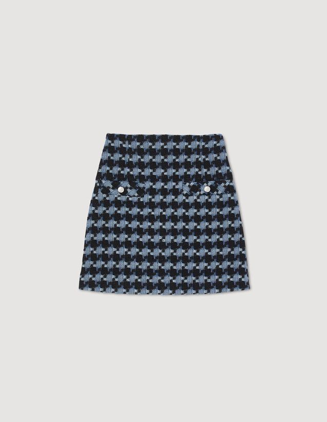 Short tweed skirt | Sandro-Paris US