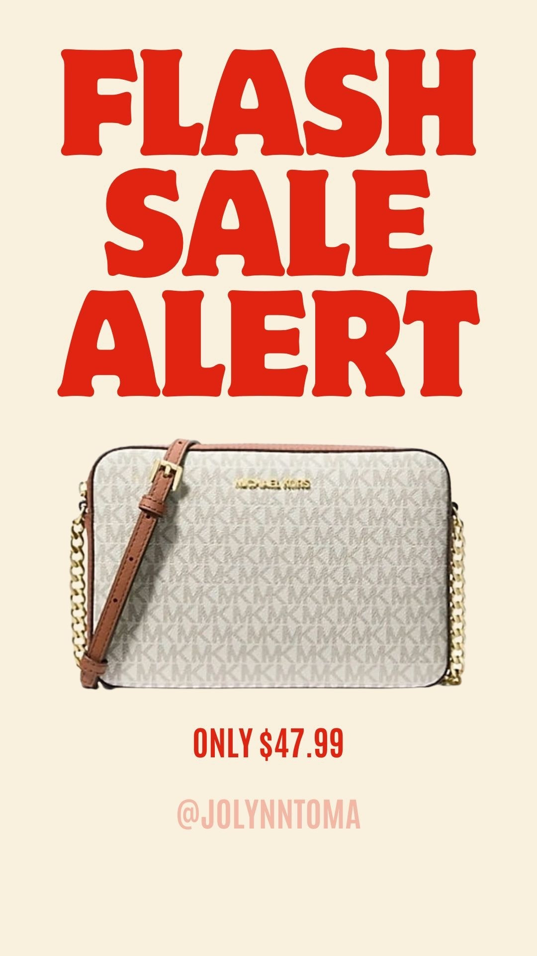 Such a steal on a Michael Kors crossbody purse! #purse #michaelkors #designer @Michael Kors US 