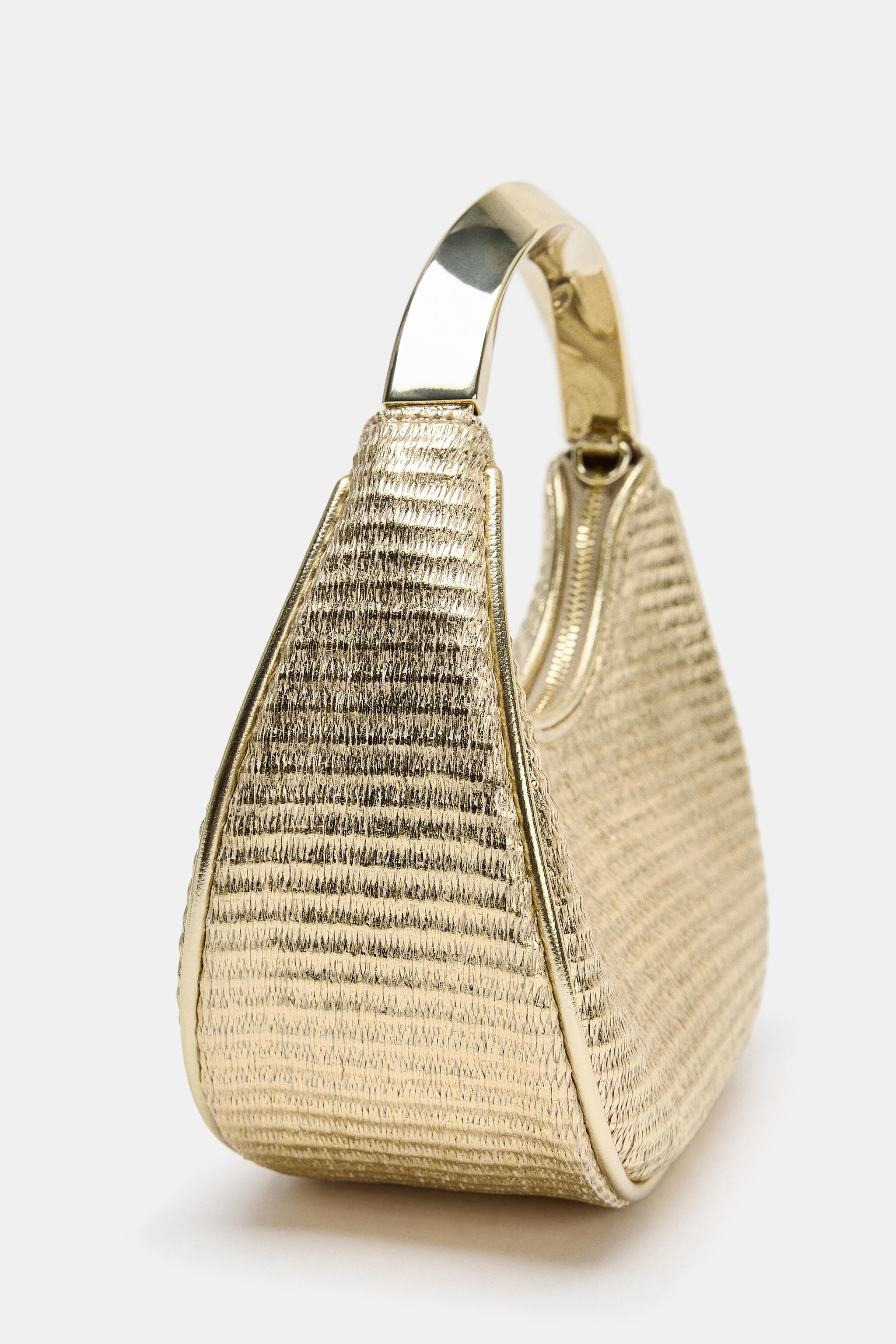METALLIC HANDLE DETAIL BAG | Zara UK