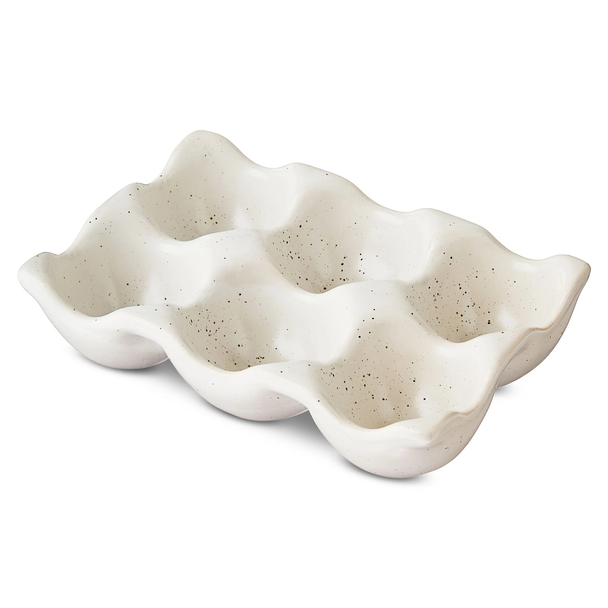 Ceramic Egg Holder Decoration, Cream, 5" x 3.5", Easter by Way To Celebrate | Walmart (US)