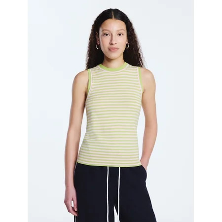 Free Assembly Women s Cozy Yarn Sleeveless Sweater Shell Lightweight Sizes XS-XXL | Walmart (US)