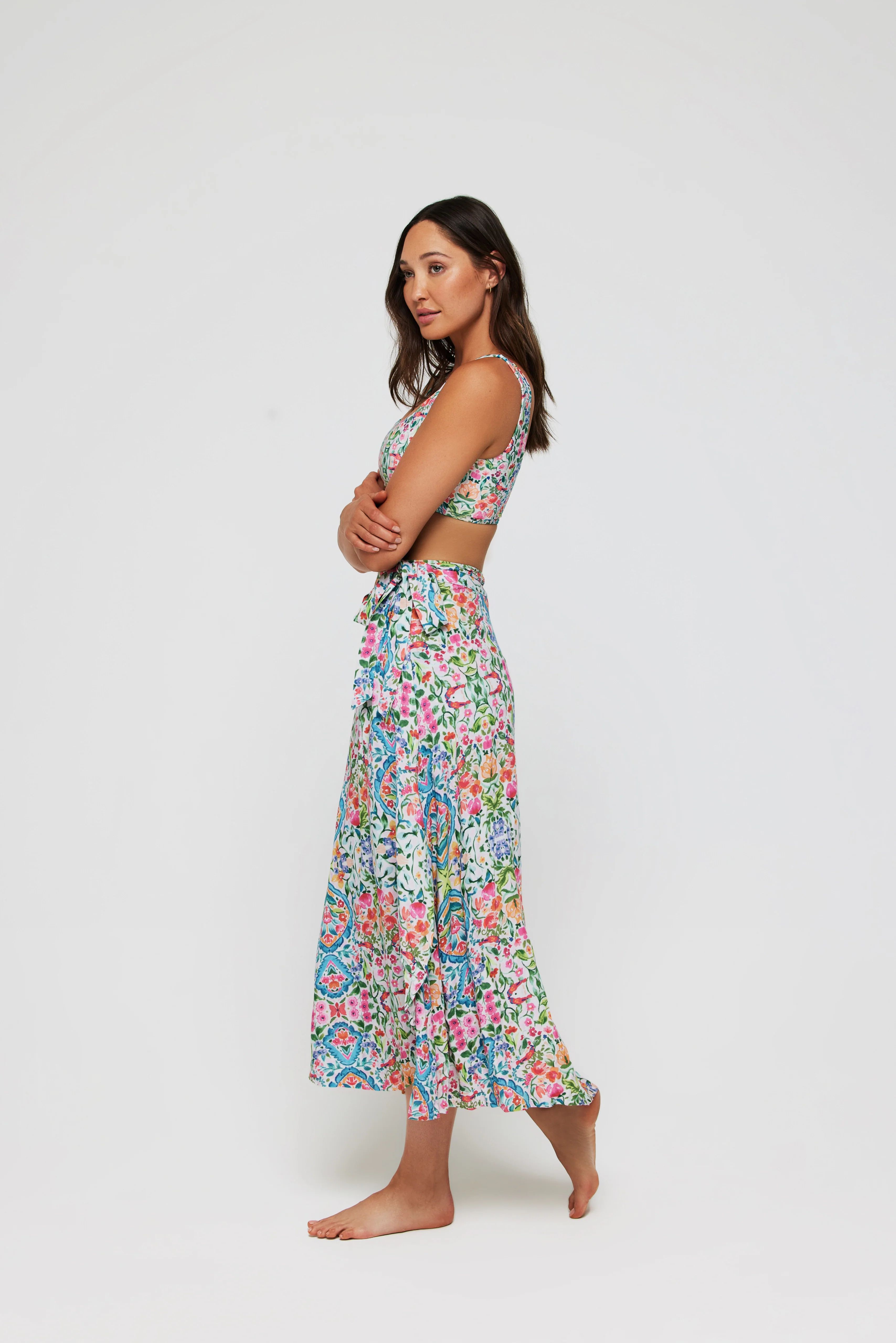 Banded Wrap Skirt | Hermoza
