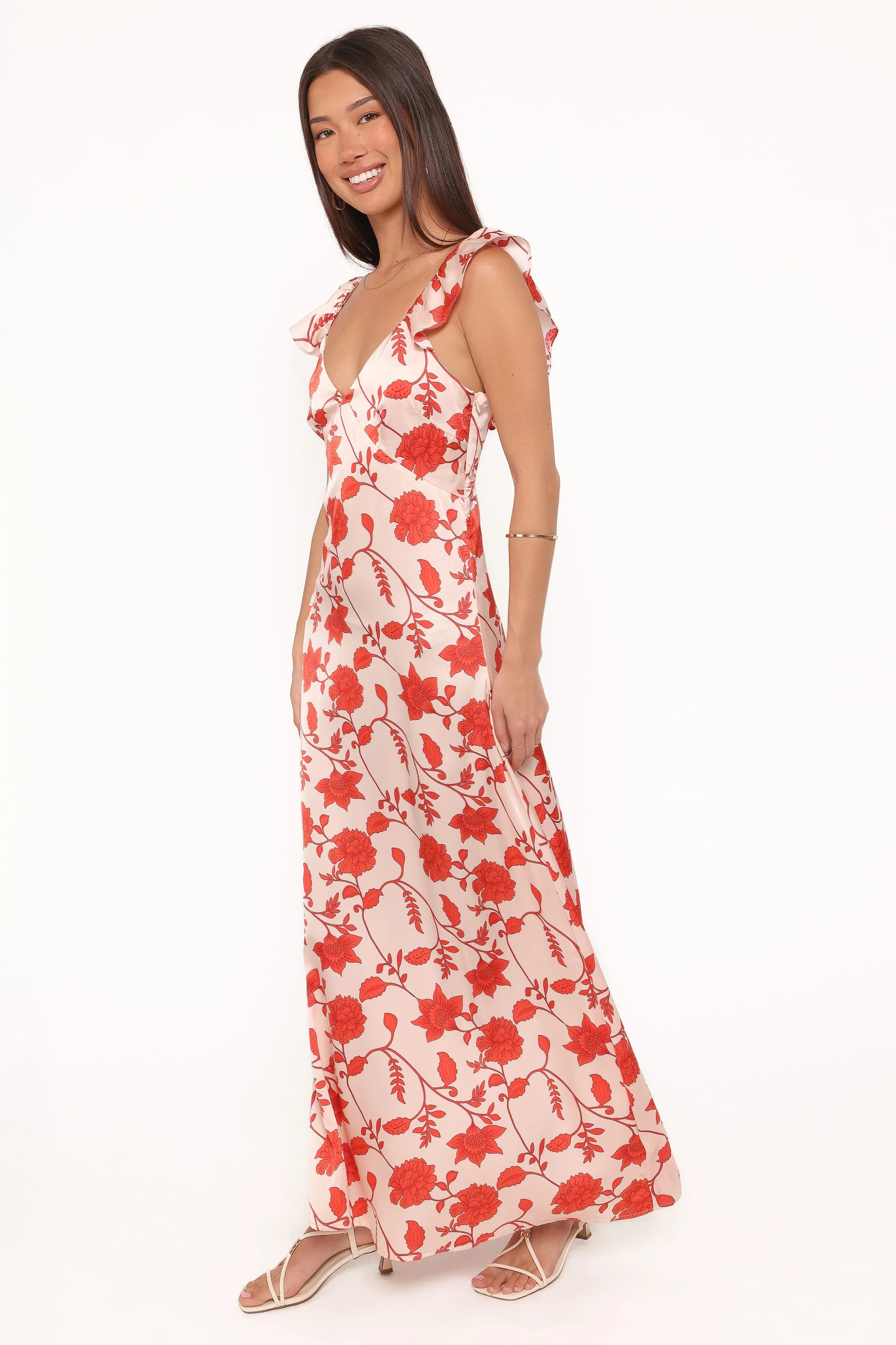 Enala Maxi Dress - Red Floral | Petal & Pup (US)
