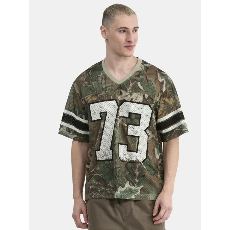 No Boundaries Mesh Jersey with Short Sleeves, Men's - Walmart.com | Walmart (US)
