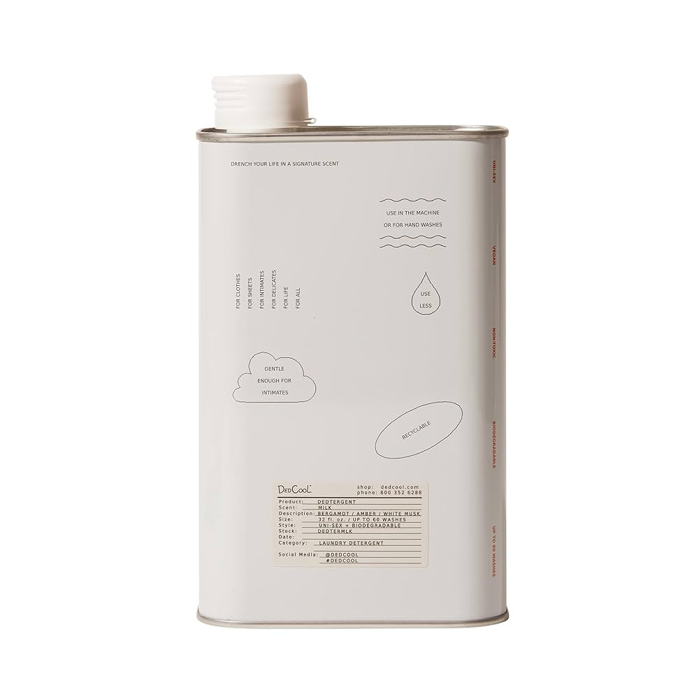 DedCool Liquid Laundry Dedtergent (Milk, 32 fl oz) Luxurious Fragrance, Scented, Removes Stains, ... | Amazon (US)