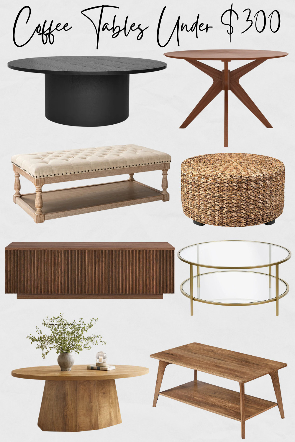 Coffee Tables Under $300, Affordable Coffee Tables, Coffee Tables for Living Room, Wooden Coffee Tables, Farmhouse Coffee Tables, Mid-Century Modern Coffee Tables, Boho Coffee Tables

#coffeetables #affordablefinds #furniture #homedecor 

 #LTKHome #LTKSaleAlert