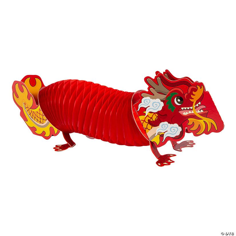Lunar New Year Dragon Honeycomb Centerpieces - 3 Pc. | Oriental Trading Company