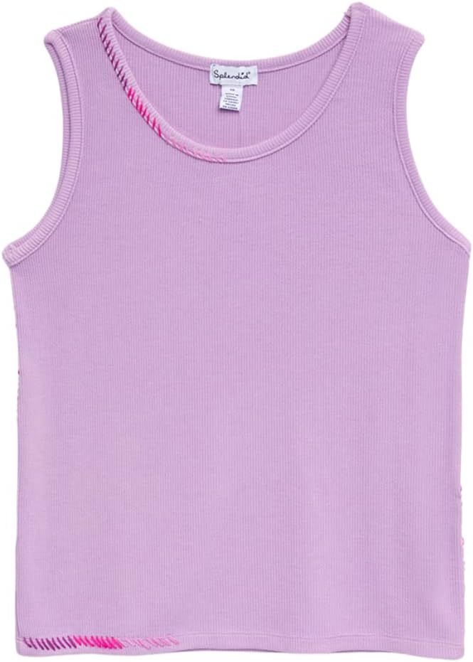 Splendid Girls' Lavender Stitch Tank | Amazon (US)