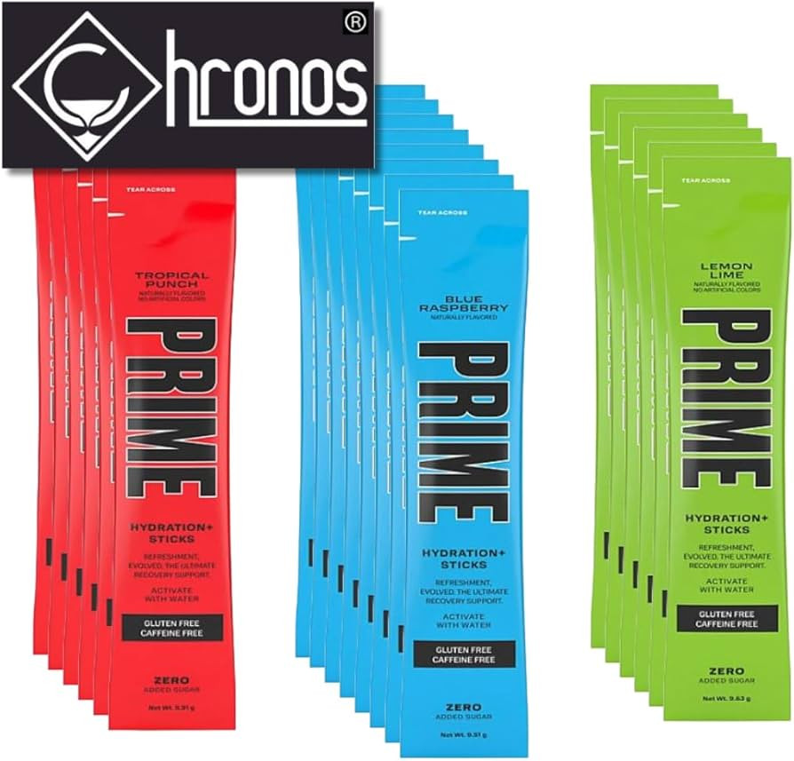 Prime Hydration Drink Mix Variety pack - Blue Raspberry (8 count), Lemon Lime (6 count) and Tropi... | Amazon (US)
