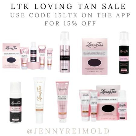 Get 15% off Loving Tan when you shop through the app using code 15LTK. Maybe code Jenny will work for the free mitt! 

#lovingtan

#LTKSeasonal #LTKStyleTip #LTKSwim