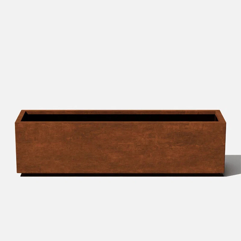 Corten Steel Series Long Box Planter | Wayfair North America