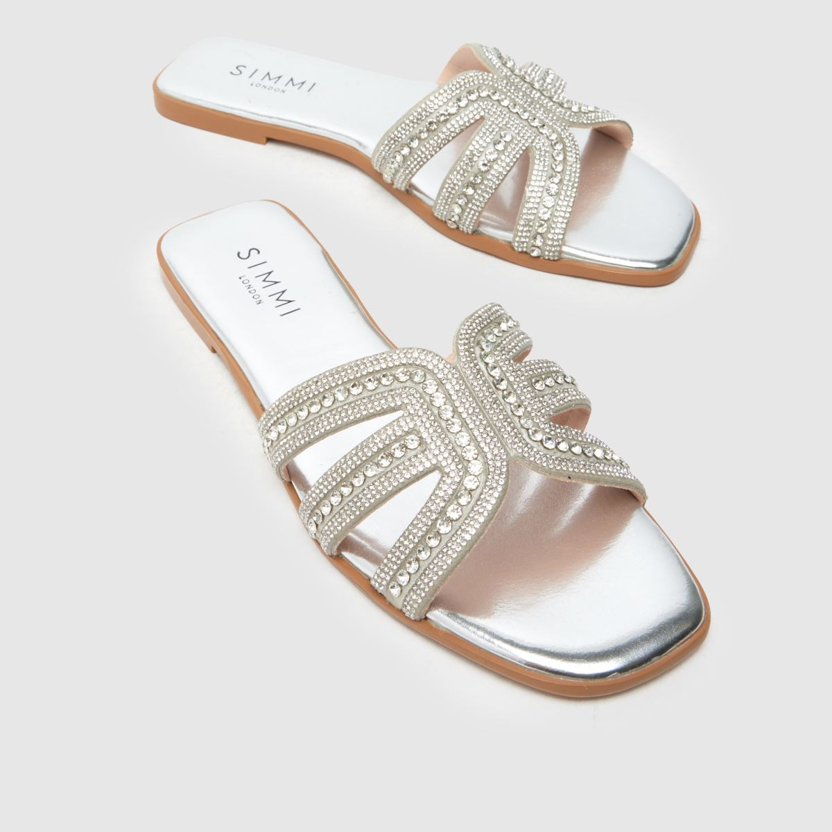 Womens Silver SIMMI Corie Bling Sandals | schuh | Schuh