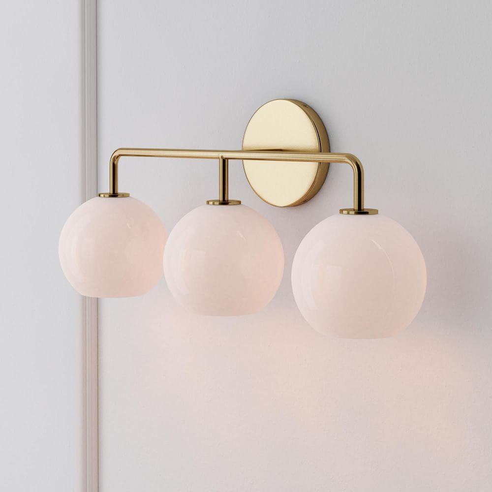 Sculptural 3-Light Globe Sconce - Milk | West Elm (US)
