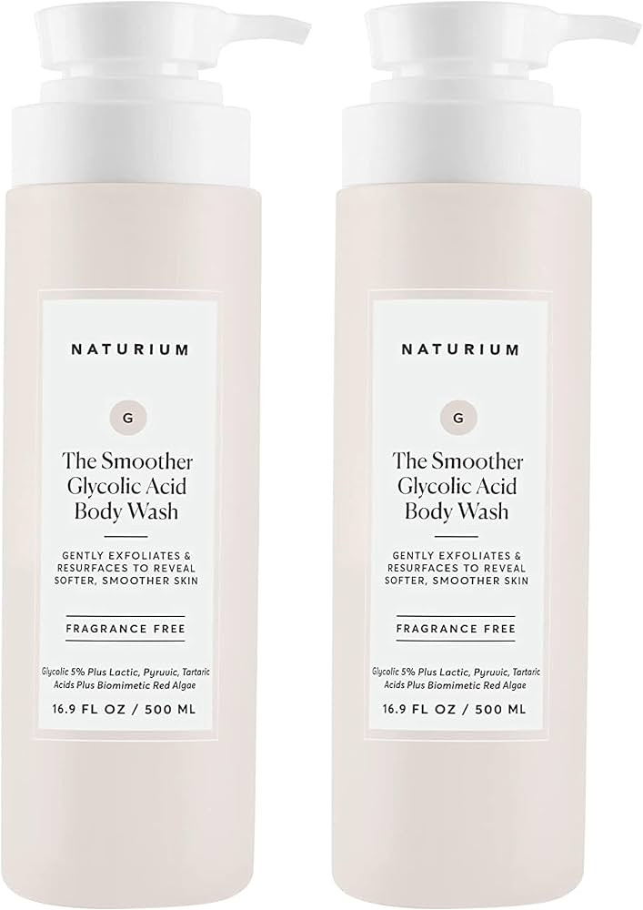 Naturium The Smoother Glycolic Acid Exfoliating Body Wash, Soft & Smoothing Cleanser, 16.9 oz (Du... | Amazon (US)