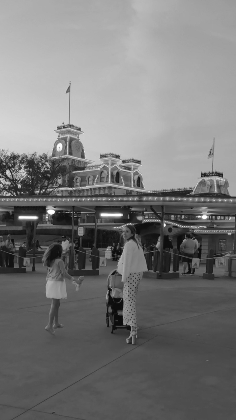 Fireworks at Disney in my favorite dress. 