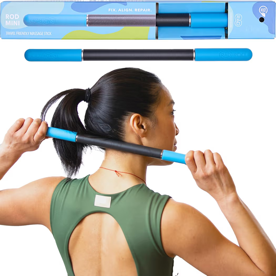 RAD Rod Mini – Compact Deep Tissue Massage Roller Stick – Travel-Ready Myofascial Release Too... | Amazon (US)