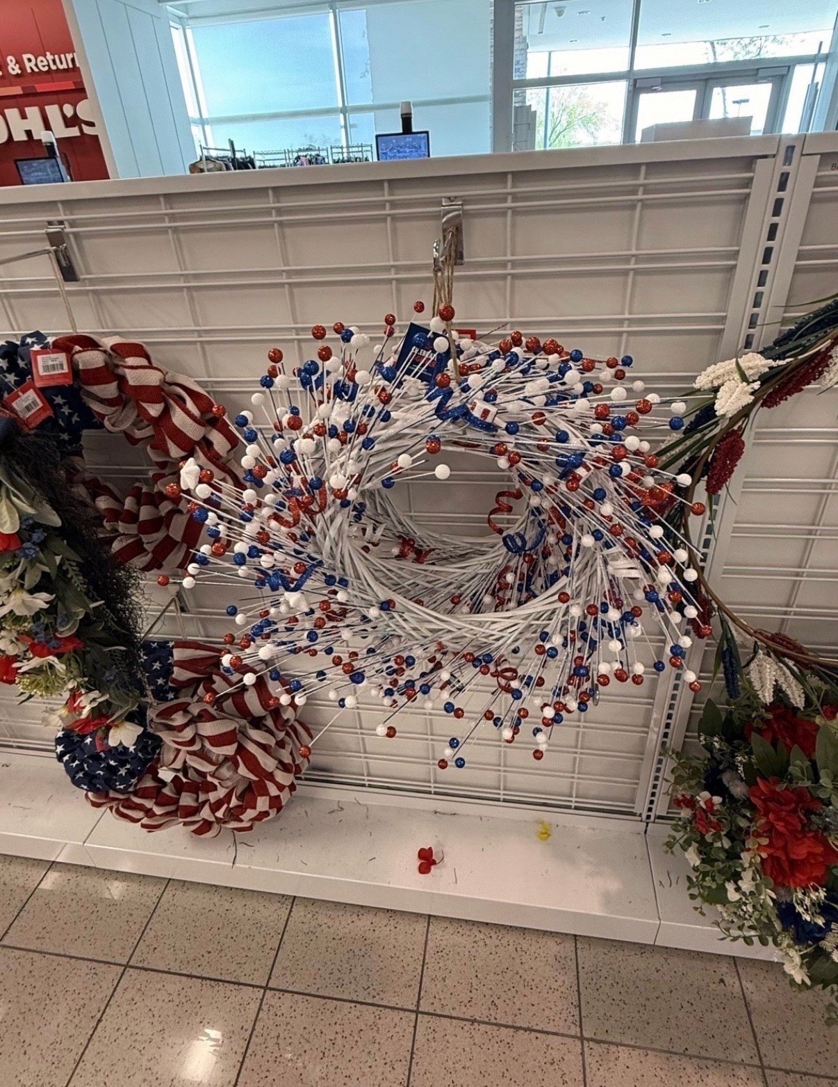 Celebrate Together™ Americana Patriotic Uncle Sam Wreath – Kohl’s

Red, white & obsessed 🇺🇸✨ This patriotic wreath from Kohl’s is giving all the 4th of July vibes and it’s going straight to the front door. The glittery red, white & blue berry picks and star accents make it so festive without being over the top — just the right amount of Americana energy.

#4thofJuly #PatrioticDecor #WreathDecor #4thofJulyWreath #AmericanaDecor #KohlsHome #KohlsFind #FrontDoorDecor #RedWhiteAndBlue #JulyFourth #SeasonalDecor #HomeDecorInspo #HolidayWreath #CelebrateTogether #PatrioticHome #SummerDecor #4thOfJulyDecor #LTKHome #LTKSeasonal #LTKFinds