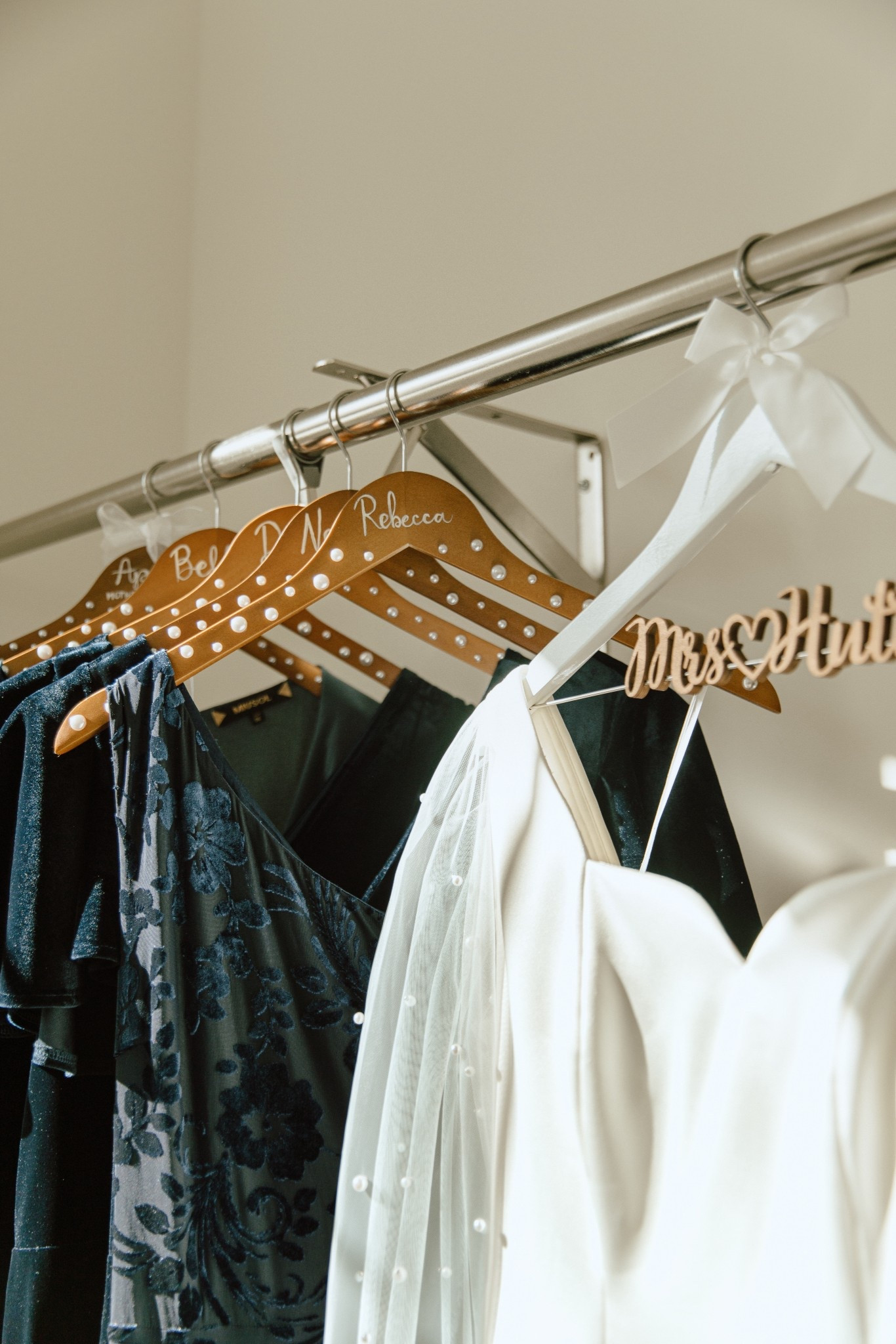 Such a sweet gift for bridesmaids, mother of the bride & groom - hand painted/customized hangers to their dresses on wedding day!


#LTKWedding